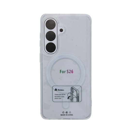 Capa de Silicone Magnética para Samsung Galaxy S26 Transparente